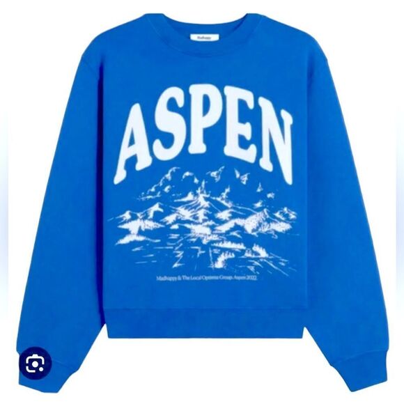 Madhappy Aspen Exclusive Cotton Fleece Pullover Sweatshirt Unisex Size M - Picture 1 of 8